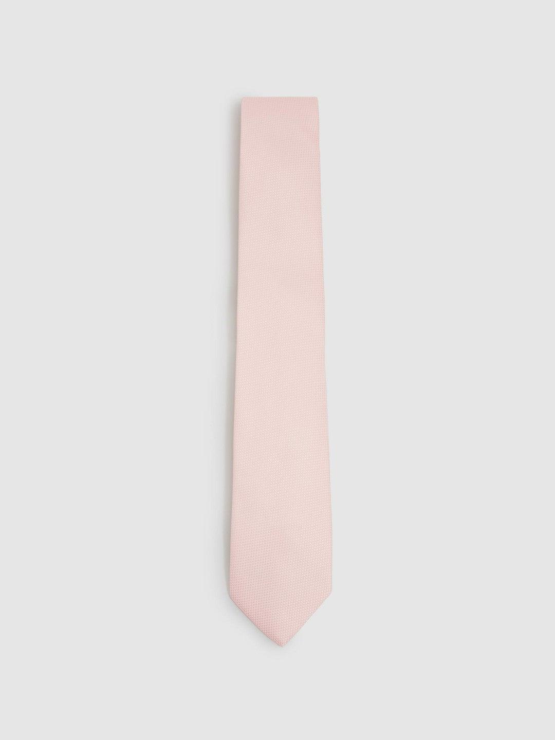 Textured Silk Blend Tie in Light Pink Men | Reiss