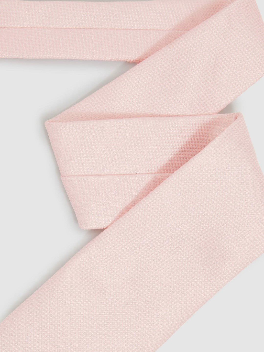 Textured Silk Blend Tie in Light Pink Men | Reiss
