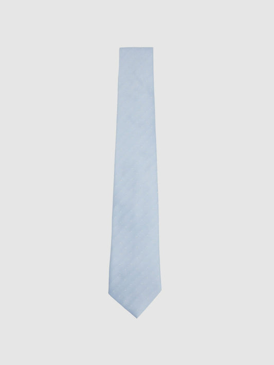 Polka Dot Silk Tie in Light Blue Men | Reiss