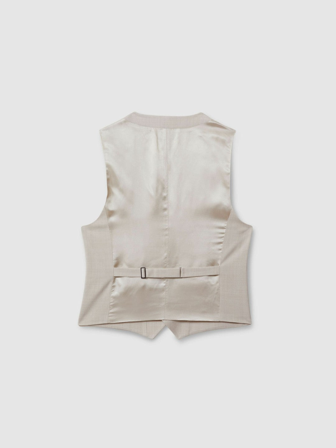 Slim Fit Single Breasted Waistcoat in Stone Men | Reiss