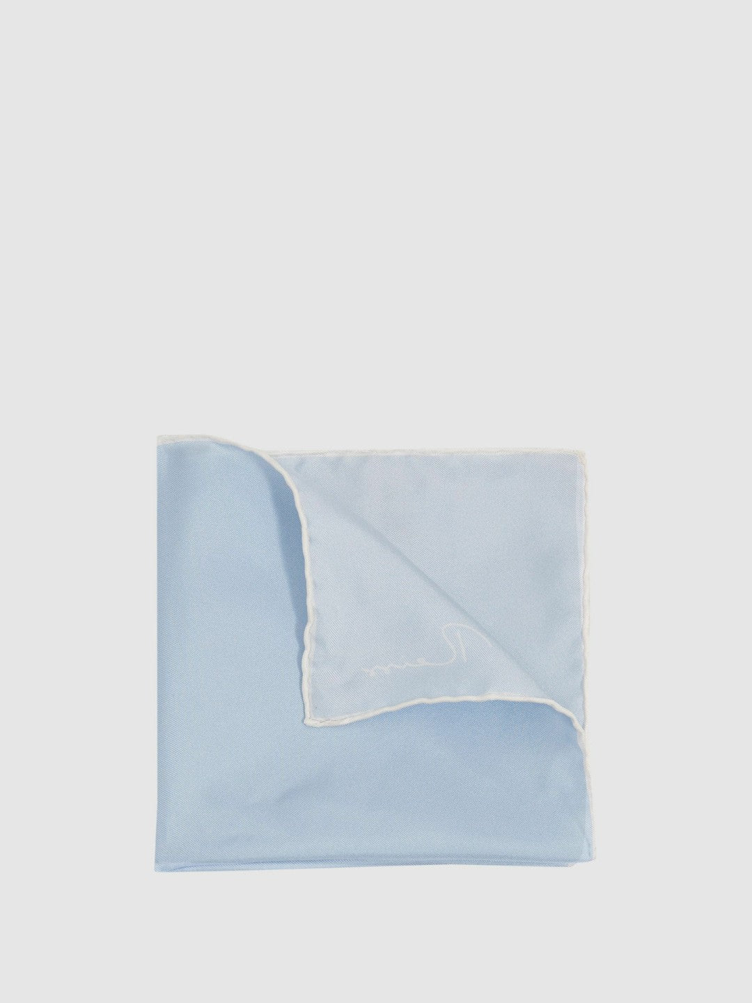 Ceremony Light Blue Silk Pocket Square Men | Reiss