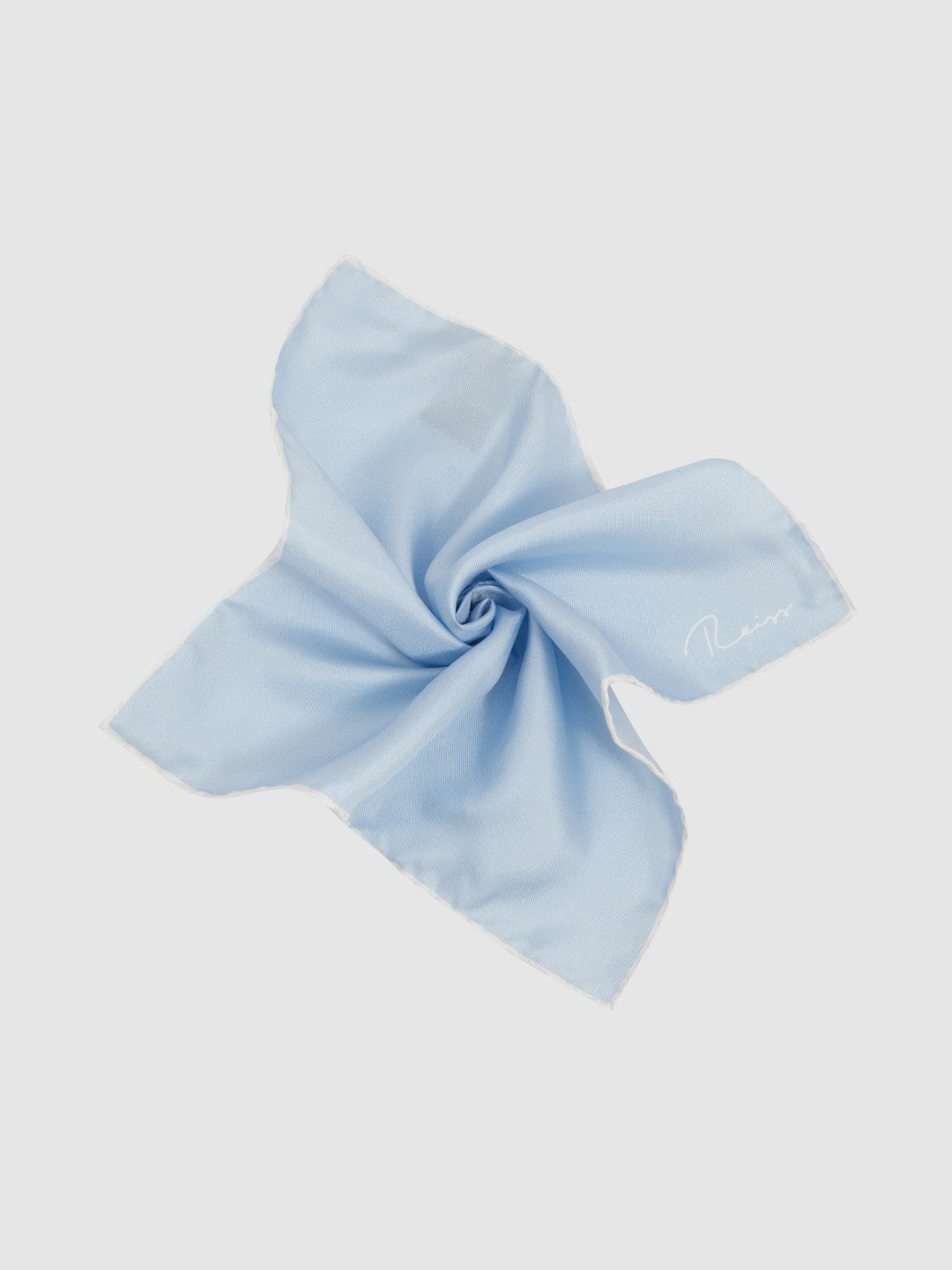 Ceremony Light Blue Silk Pocket Square Men | Reiss