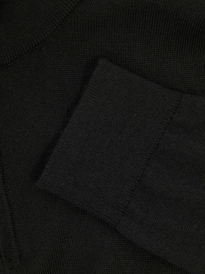 3-9 yrs Merino Wool Half-Zip Funnel Neck Jumper in Black Children & Baby | Reiss