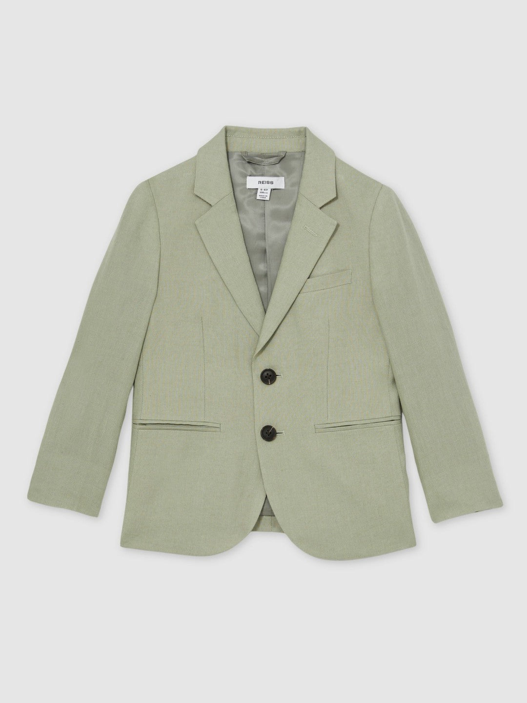 3-9 yrs Linen Single Breasted Blazer in Apple Children & Baby | Reiss
