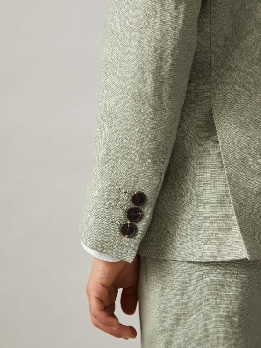 3-9 yrs Linen Single Breasted Blazer in Apple Children & Baby | Reiss