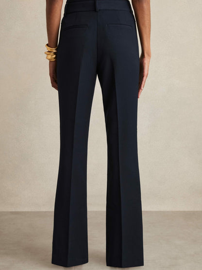 Flared Suit Trousers in Navy Women | Reiss