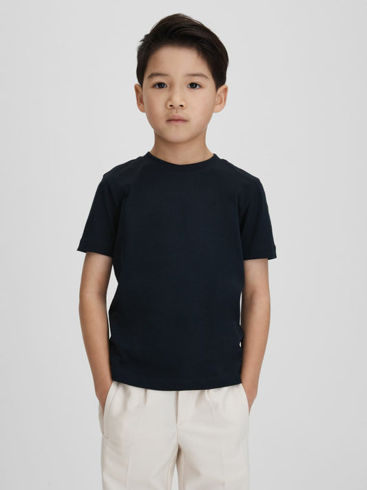 9-13 yrs Crew Neck T-Shirt in Navy Children & Baby | Reiss