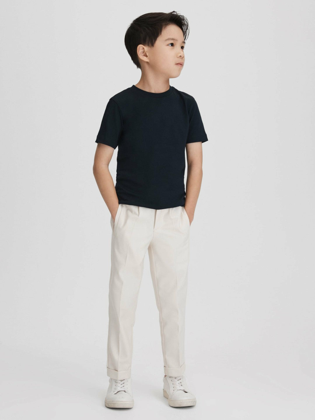9-13 yrs Crew Neck T-Shirt in Navy Children & Baby | Reiss