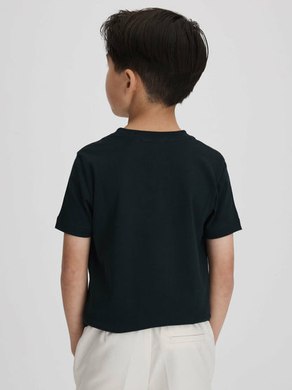 9-13 yrs Crew Neck T-Shirt in Navy Children & Baby | Reiss