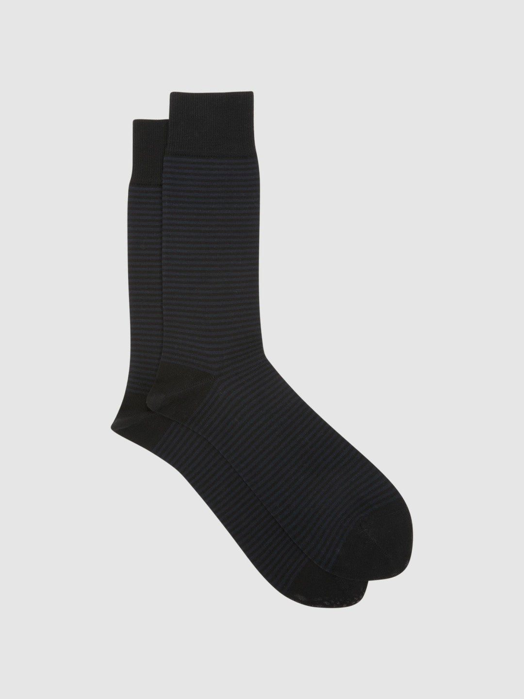 Striped Socks in Black/Navy Men | Reiss