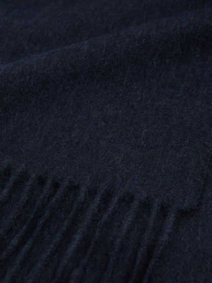 Wool and Cashmere Scarf in Navy Men | Reiss