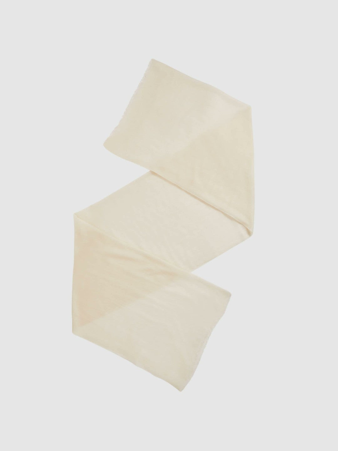 Wool-Cashmere Lightweight Scarf in Off White Women | Reiss