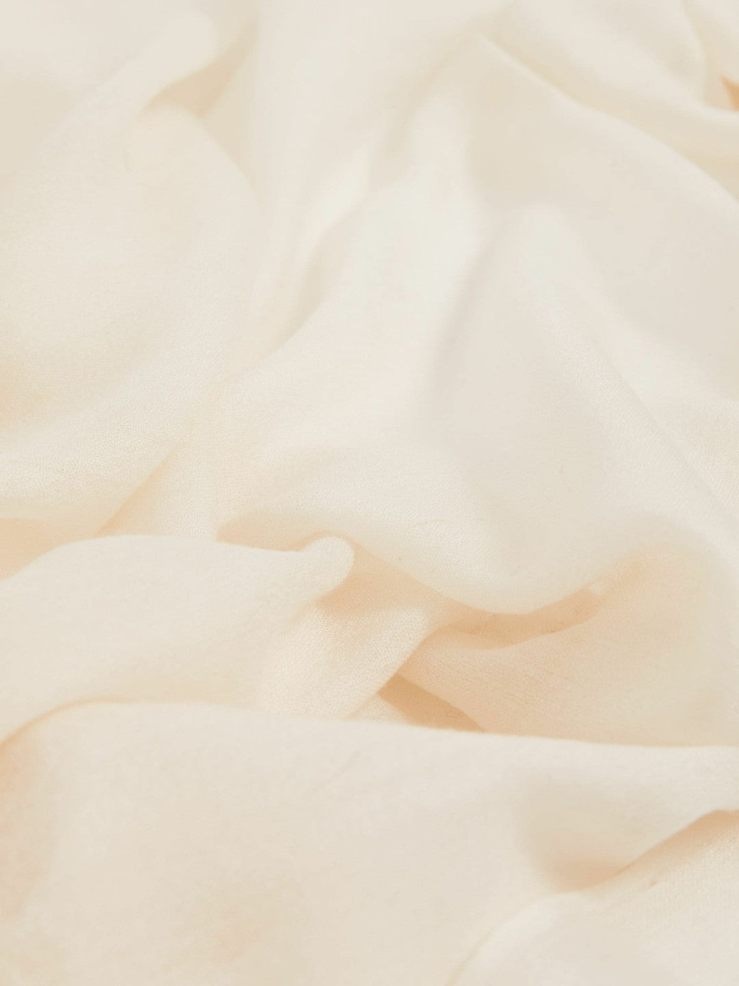 Wool-Cashmere Lightweight Scarf in Off White Women | Reiss