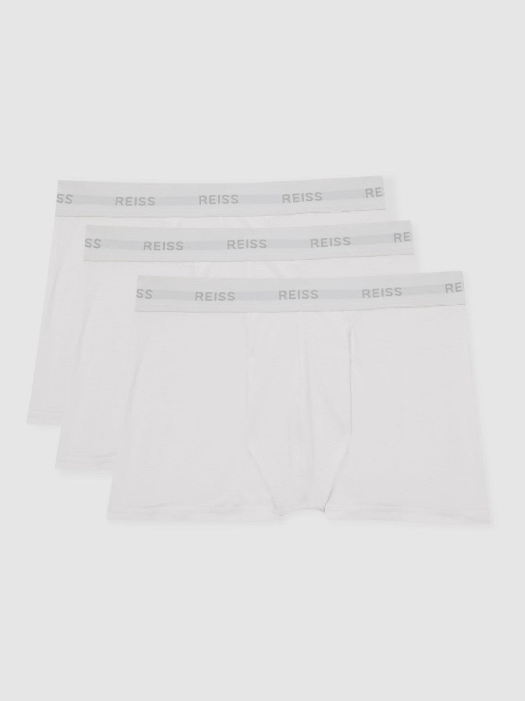 Three Pack Cotton Boxers in White Men | Reiss