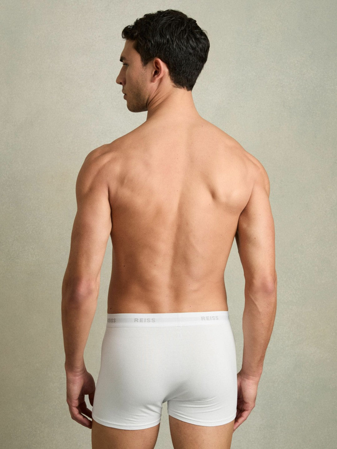 Three Pack Cotton Boxers in White Men | Reiss