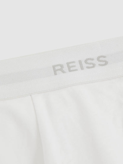 Three Pack Cotton Boxers in White Men | Reiss