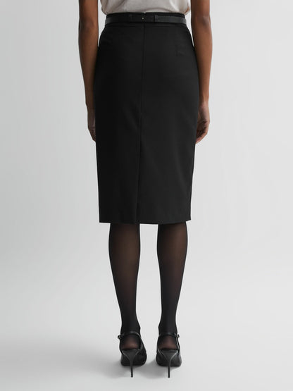 Petite Tailored Pencil Skirt in Black Women | Reiss
