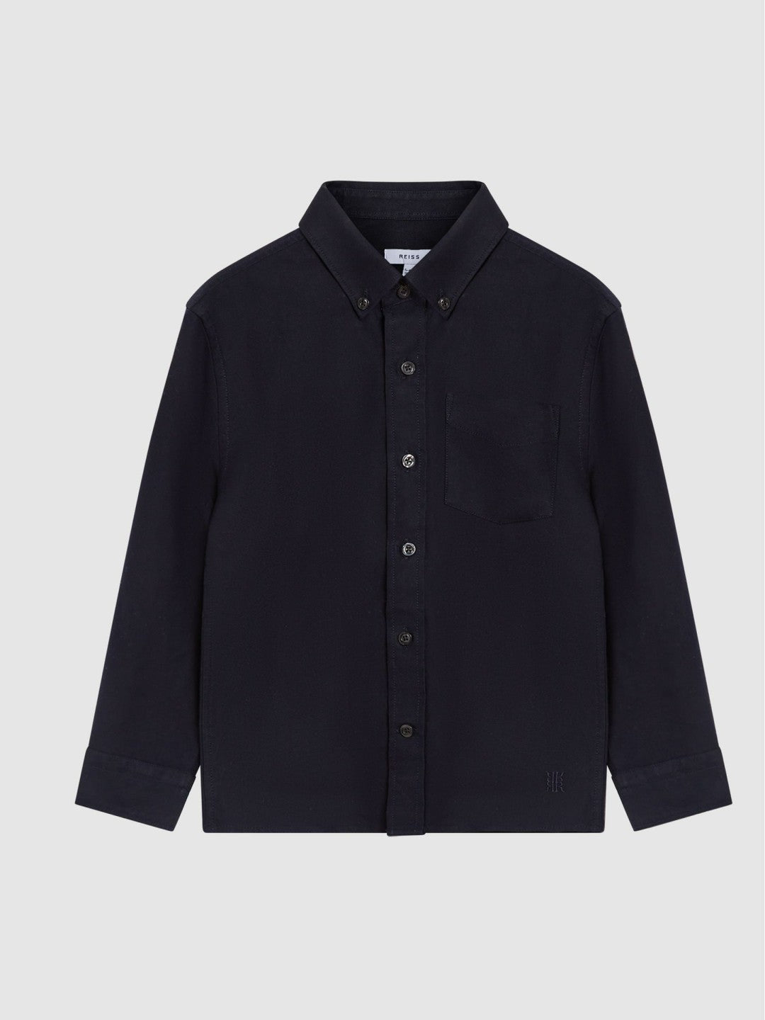 3-9 yrs Button Down Oxford Shirt in Navy Children & Baby | Reiss