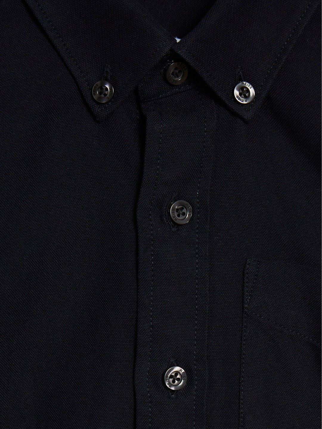 3-9 yrs Button Down Oxford Shirt in Navy Children & Baby | Reiss
