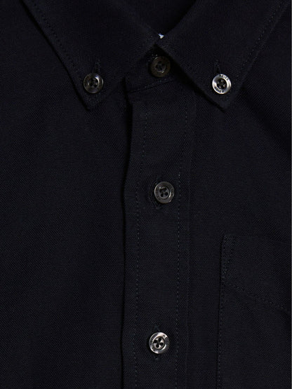 3-9 yrs Button Down Oxford Shirt in Navy Children & Baby | Reiss