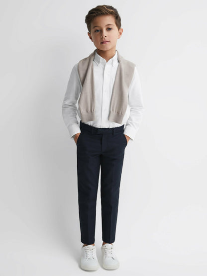9-14 yrs Button Down Oxford Shirt in White Children & Baby | Reiss