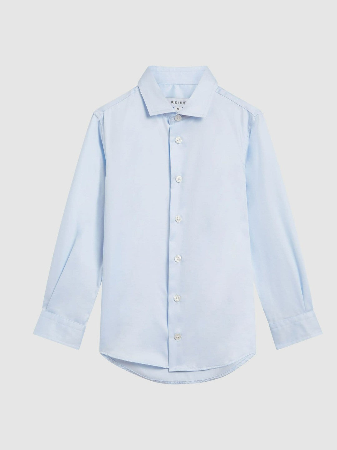 4-9 yrs Slim-Fit Cotton Shirt in Soft Blue Children & Baby | Reiss