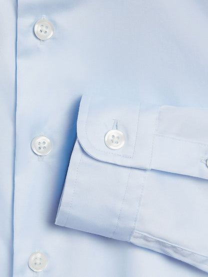 4-9 yrs Slim-Fit Cotton Shirt in Soft Blue Children & Baby | Reiss