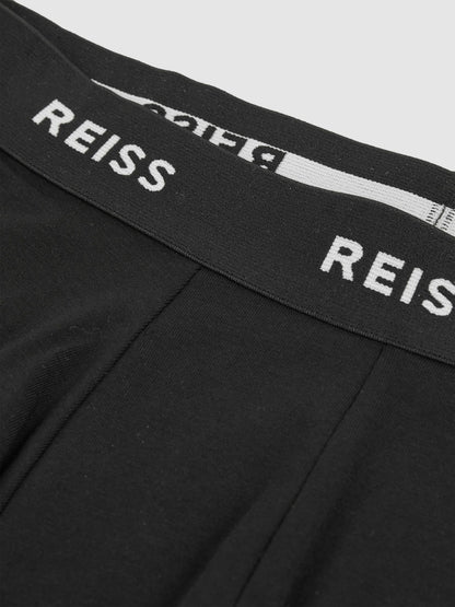 Three Pack Cotton Boxers in Black Men | Reiss
