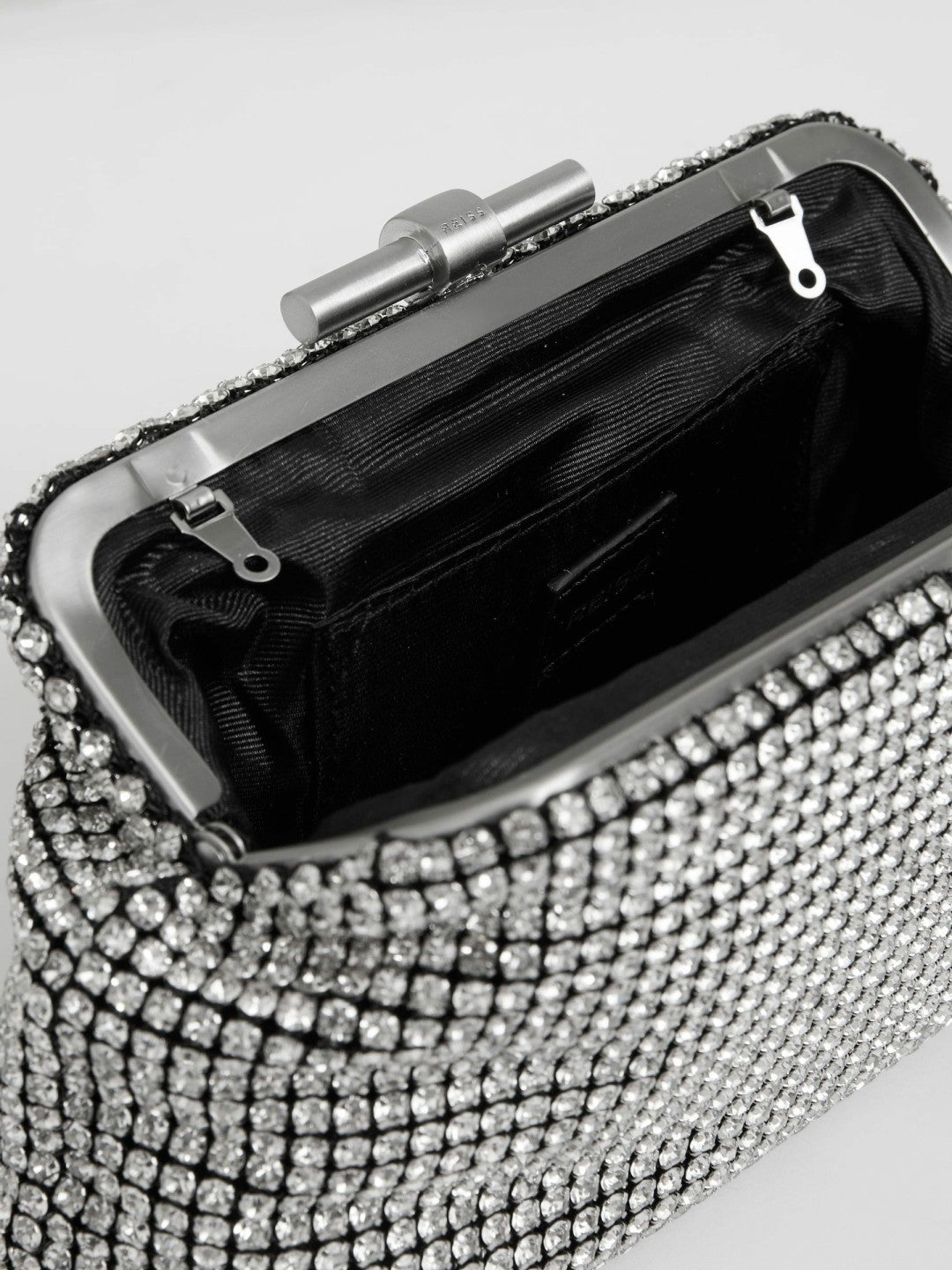 Embellished Clutch Bag in Silver Women | Reiss