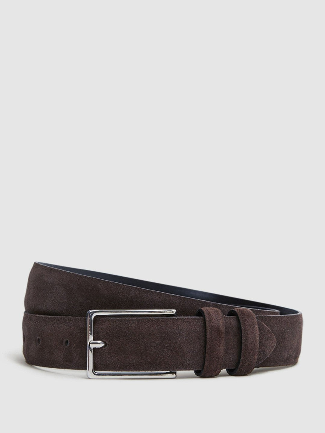 Suede Belt in Chocolate Men | Reiss