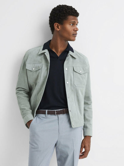 Suede Belt in Chocolate Men | Reiss