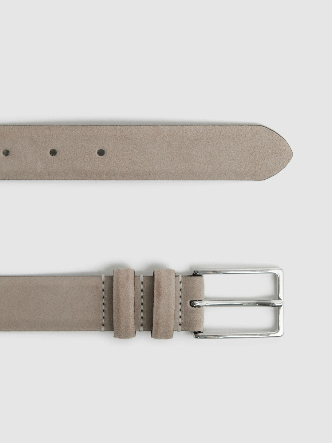 Suede Belt in Stone Men | Reiss