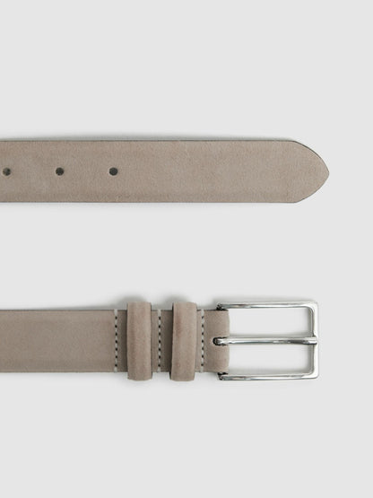 Suede Belt in Stone Men | Reiss