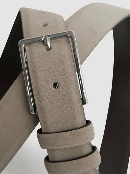 Suede Belt in Stone Men | Reiss