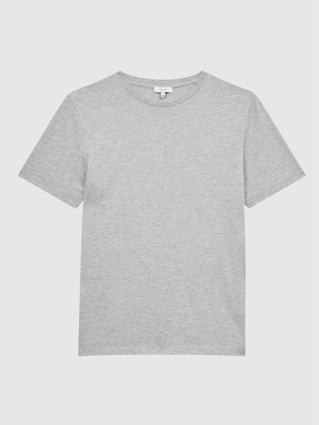 Cotton Crew Neck T-Shirt in Grey Marl Men | Reiss