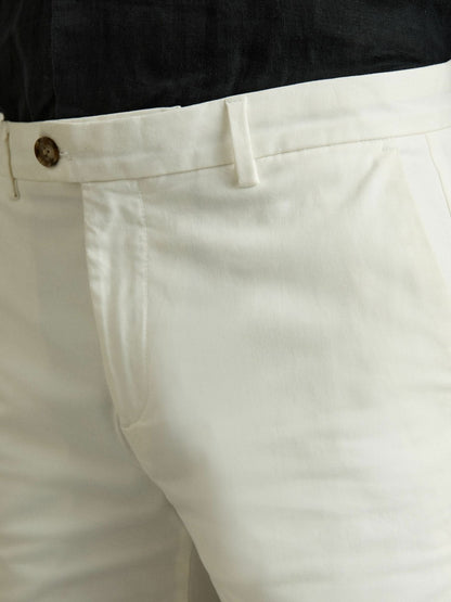 Short Length Casual Chino Shorts in White Men | Reiss