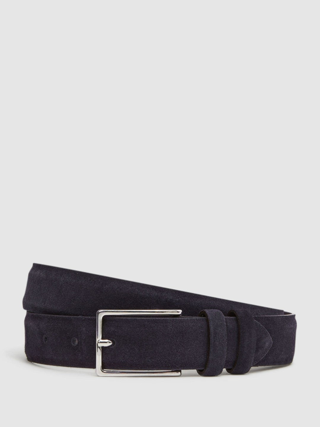 Suede Belt in Navy Men | Reiss