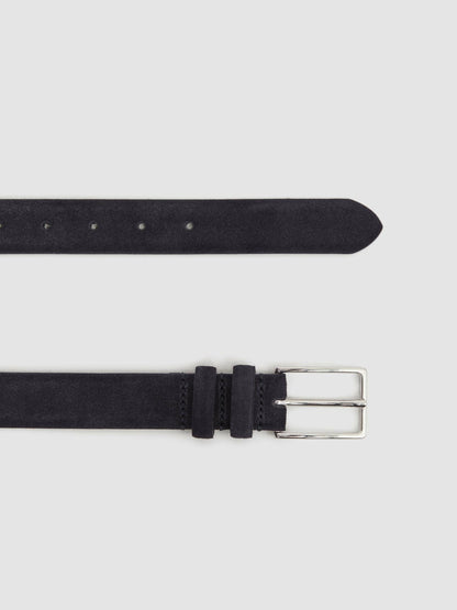 Suede Belt in Navy Men | Reiss