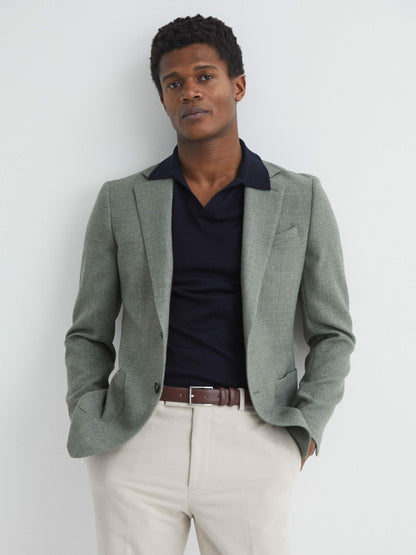 Smooth Leather Belt in Tan Men | Reiss