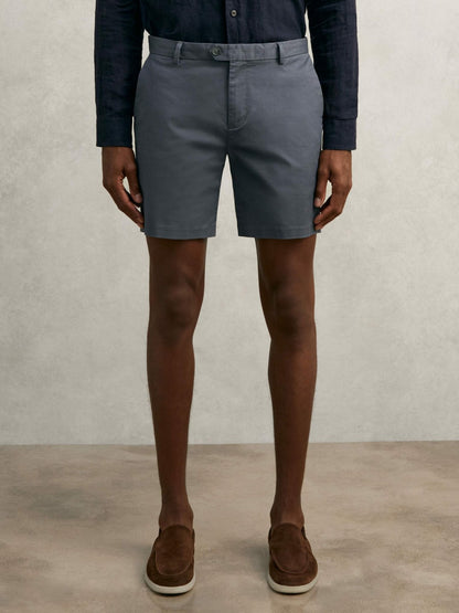 Short Length Casual Chino Shorts in Airforce Blue Men | Reiss