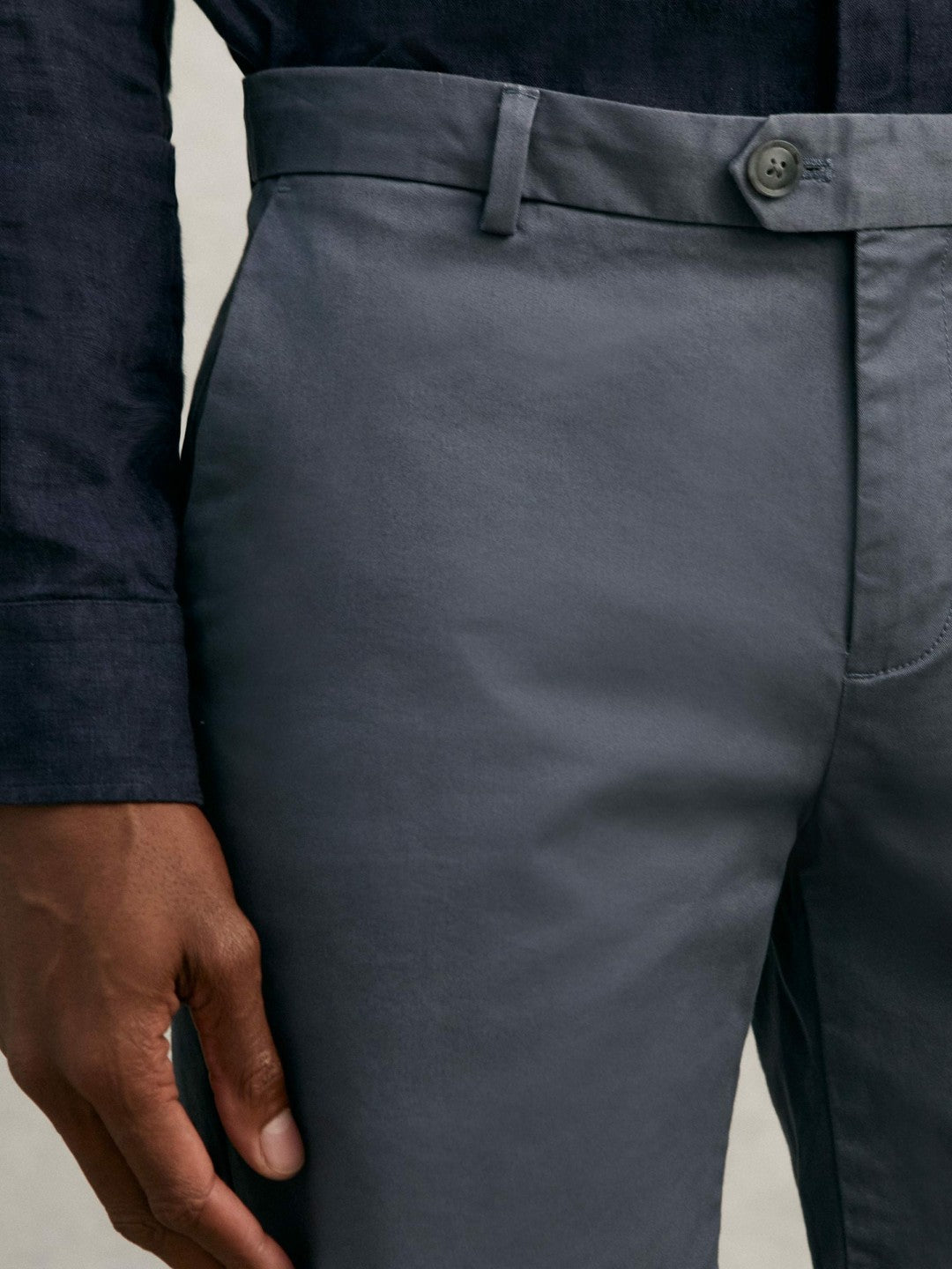 Short Length Casual Chino Shorts in Airforce Blue Men | Reiss