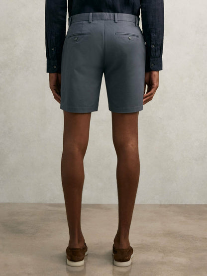 Short Length Casual Chino Shorts in Airforce Blue Men | Reiss