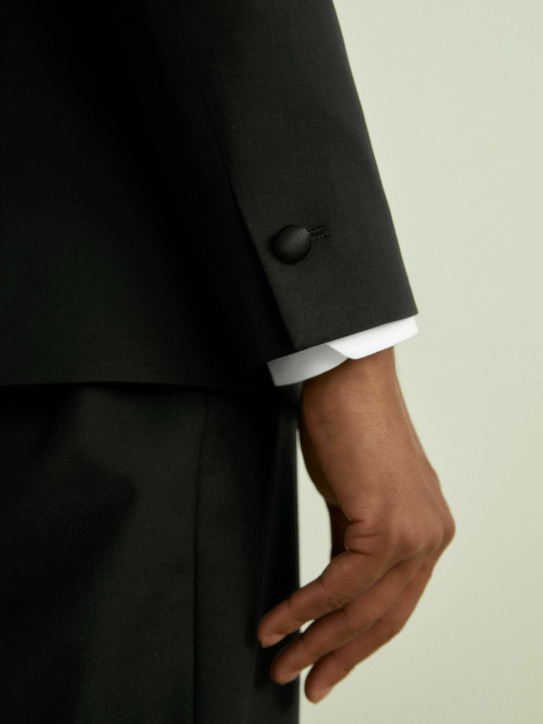 Regular Fit Single Breasted Tuxedo Jacket in Black Men | Reiss