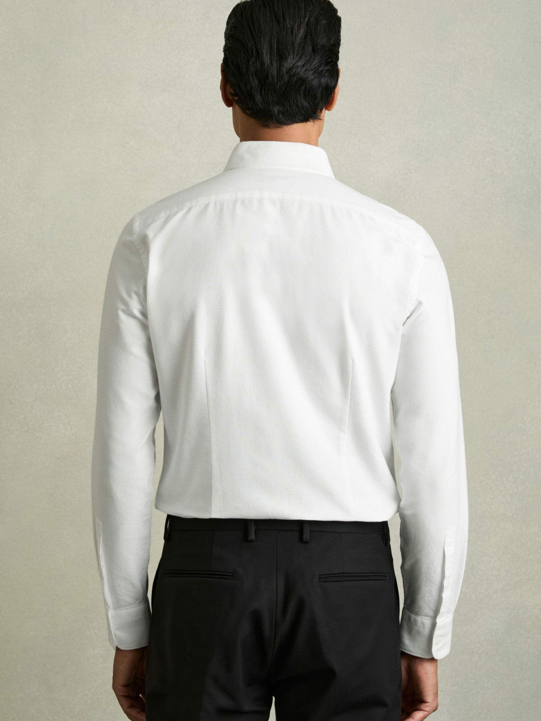 Slim-Fit Button-Down Collar Cotton Oxford Shirt in White Men | Reiss