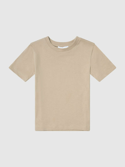 9-13 yrs Crew Neck T-Shirt in Stone Children & Baby | Reiss