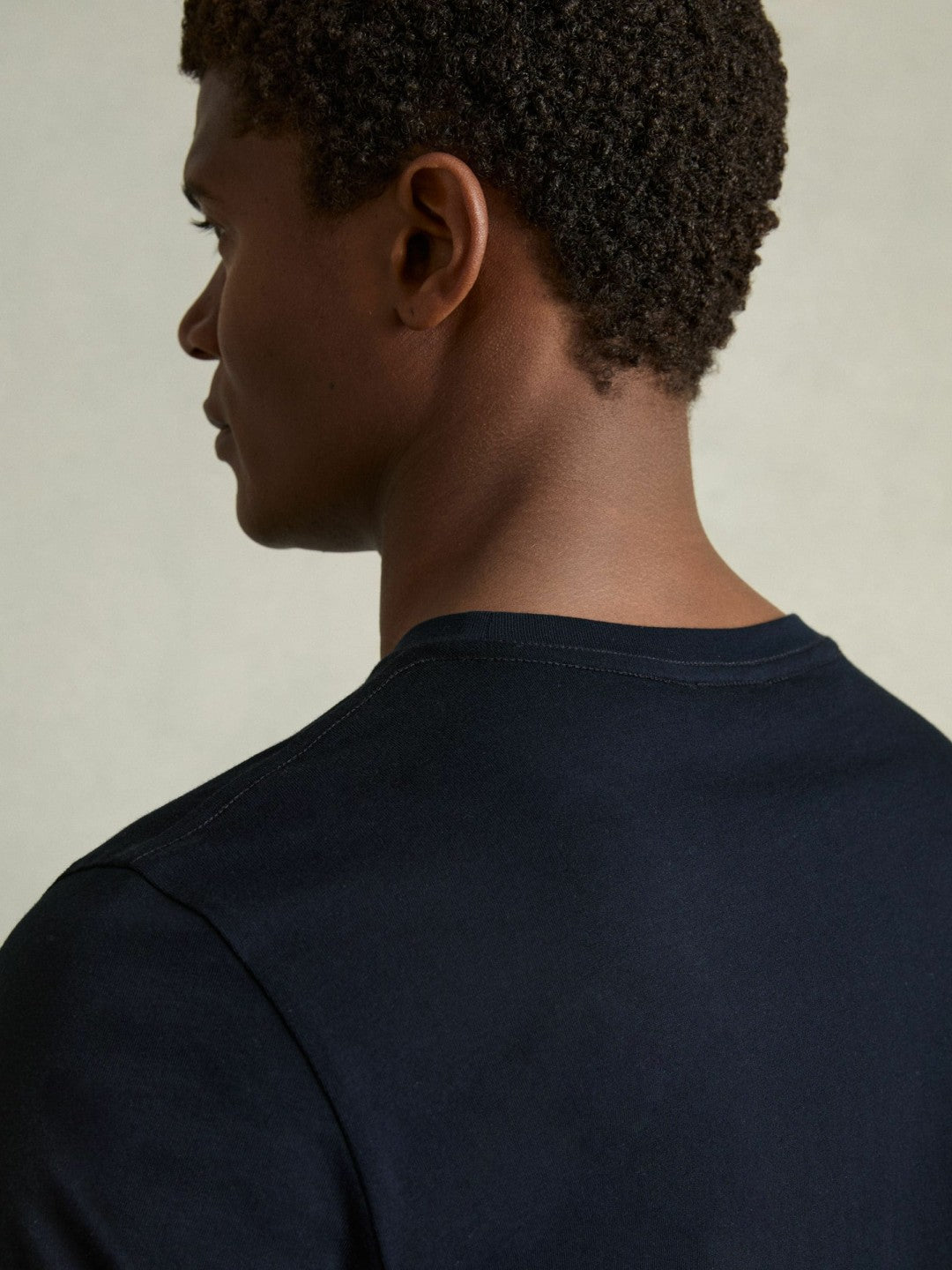 Cotton Crew Neck T-Shirt in Navy Men | Reiss