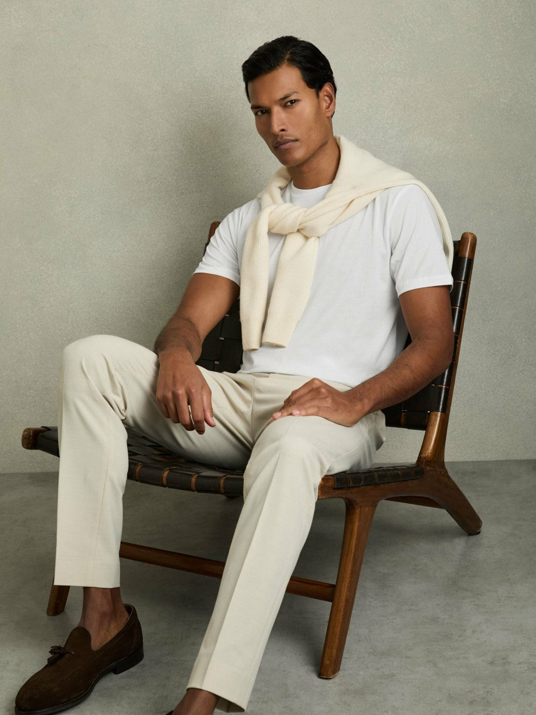 Cotton Crew Neck T-Shirt in White Men | Reiss