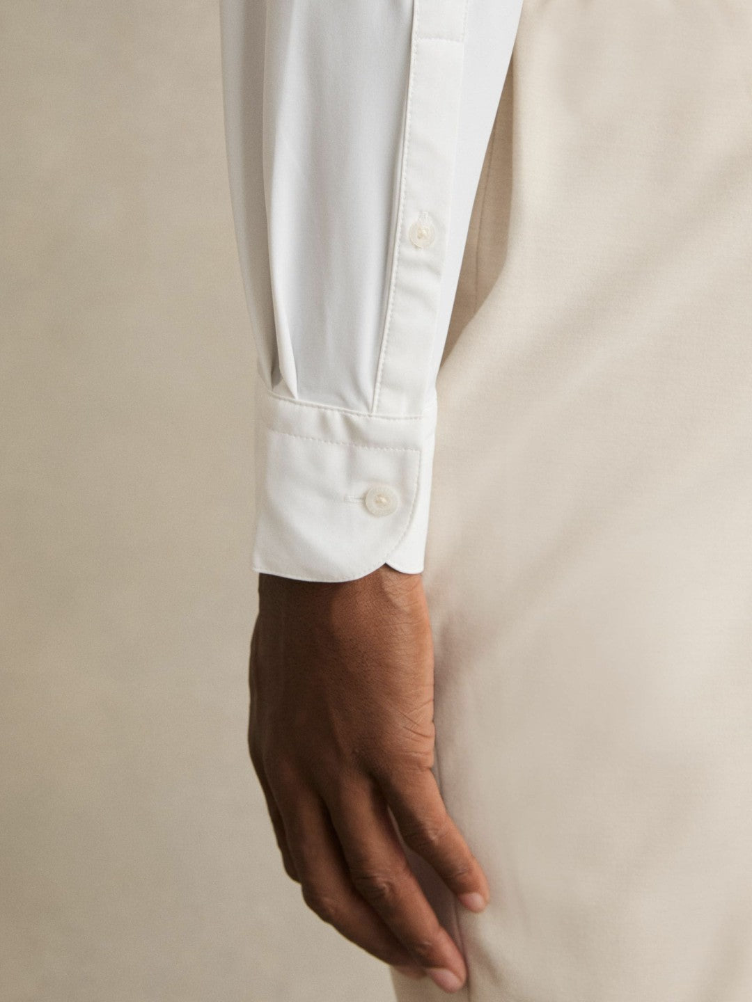 Regular Fit Button-Through Travel Shirt in White Men | Reiss