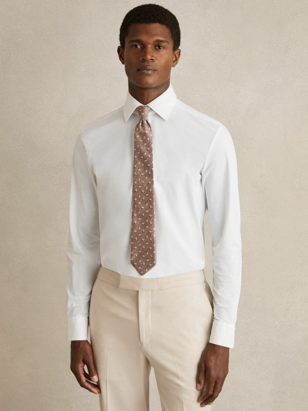 Regular Fit Button-Through Travel Shirt in White Men | Reiss