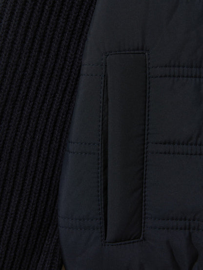 9-14 yrs Hybrid Zip Through Quilted Jacket in Navy Children & Baby | Reiss